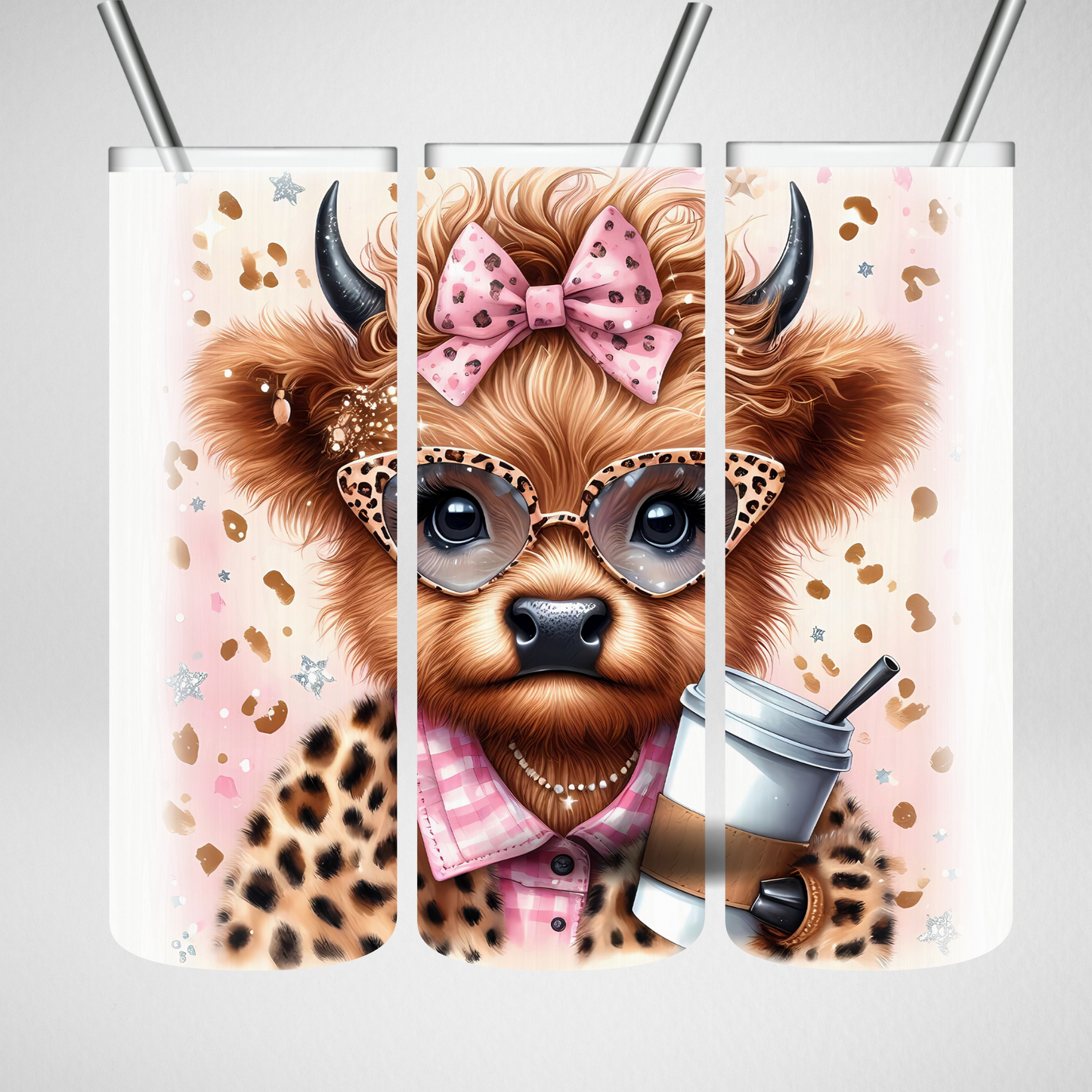 Baby Highland Cow Tumbler Wrap