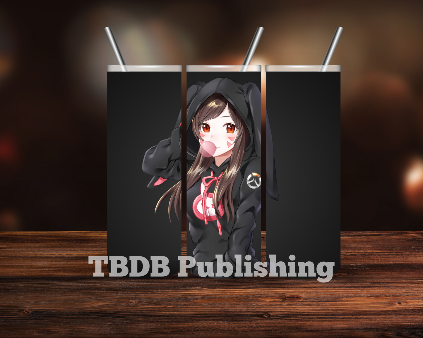 D.Va Tumbler Wrap | Gamer Sublimation Design | Gamer Gifts | Gamer Tumbler Wrap | Gamer Tumbler | Video Game PNG - Think Big Dream Big Publishing