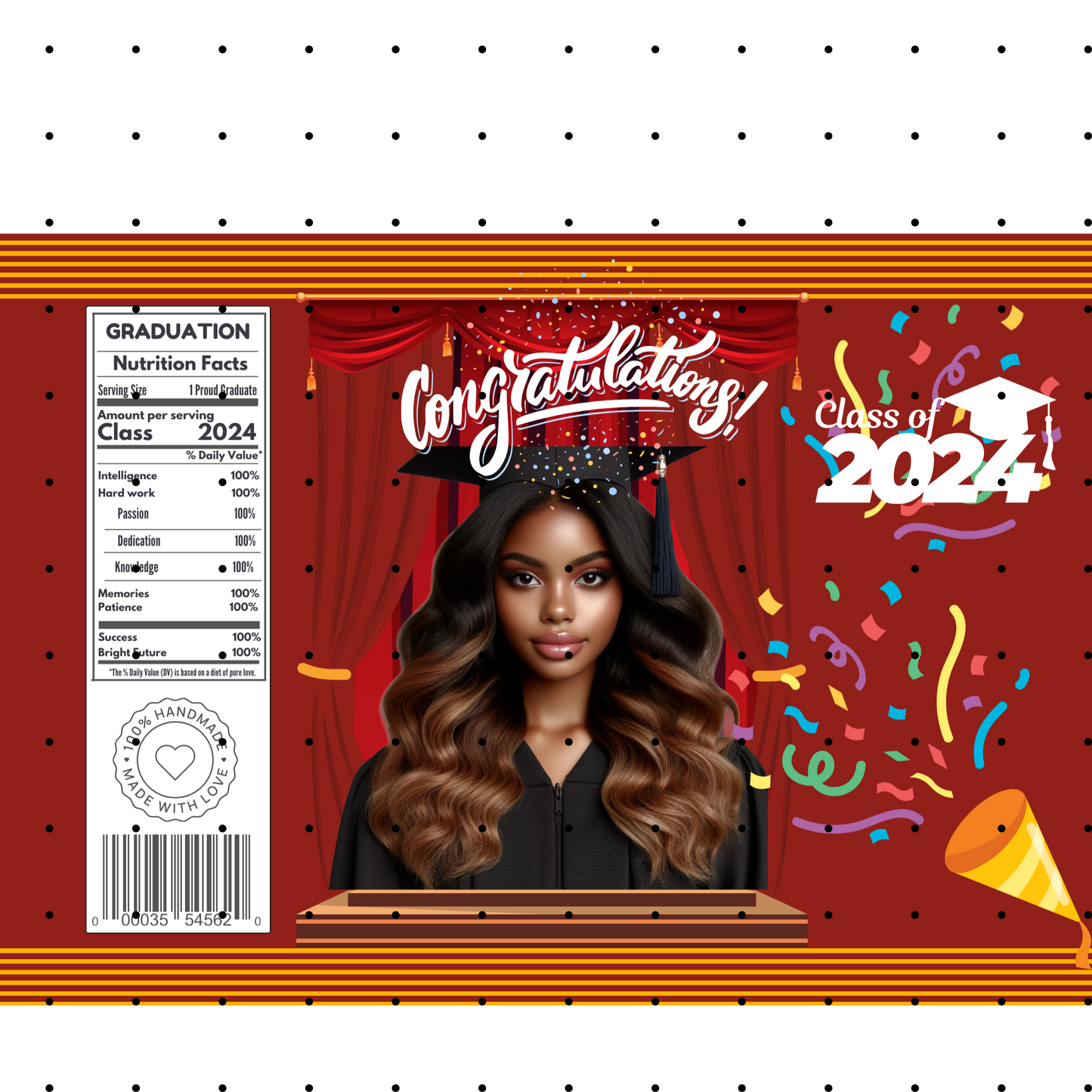 Graduation Chip Bag Template