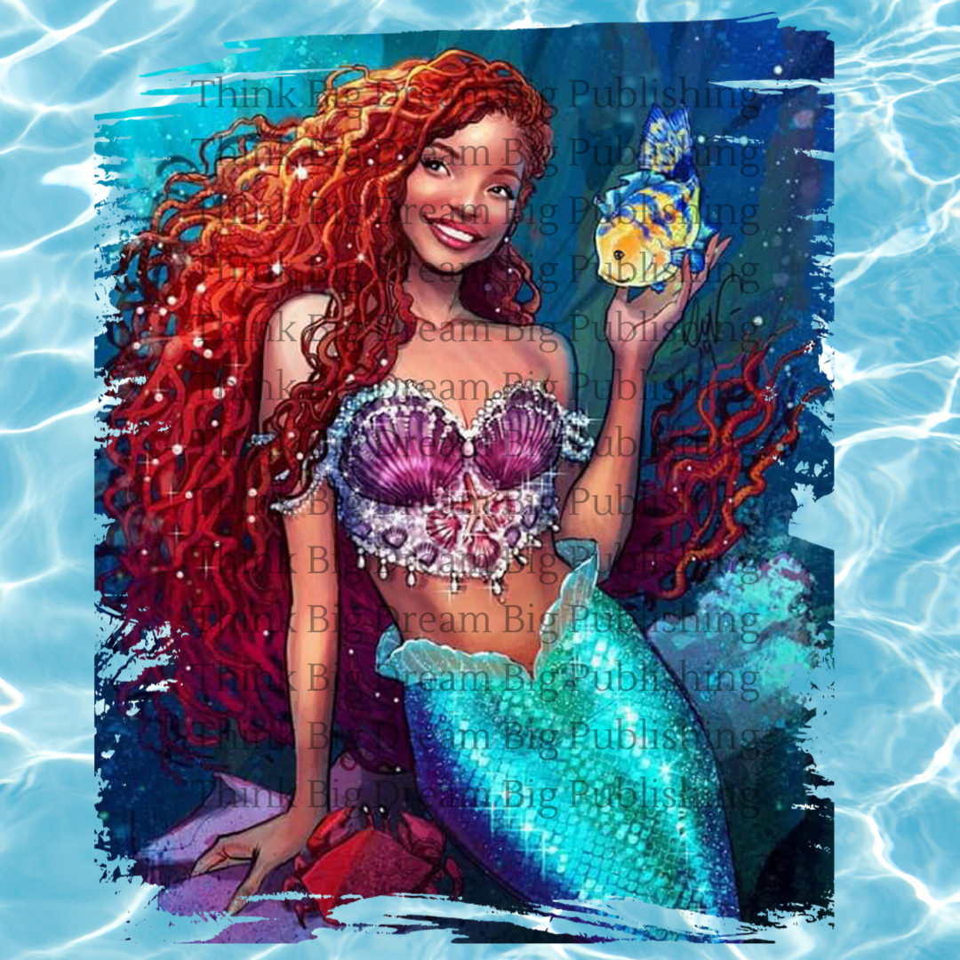The Little Mermaid 2023 SVG Bundle | Disney Little Mermaid | Black Mermaid PNG | Black Girl Magic, | Black Girl Mermaid | Instant Download - Think Big Dream Big Publishing