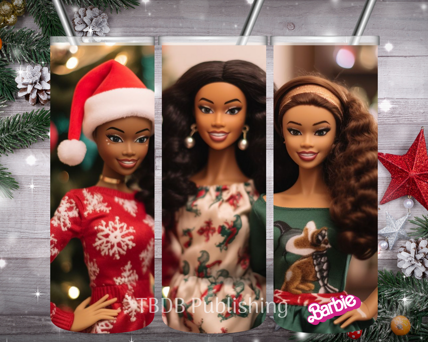3D Tumbler Wrap, 20 oz tumbler, etsy digital products, etsy digital downloads, tumbler wrap designs, etsy sublimation designs, tumbler wraps, wrapper tumblers, tumbler vinyl, sublimation transfers, etsy tumbler, straight tumblers, digital png, tumbler wrap designs, etsy, Christmas barbie, barbie doll, barbie tumbler, Christmas barbie doll, Christmas tumbler, Christmas tumbler wrap