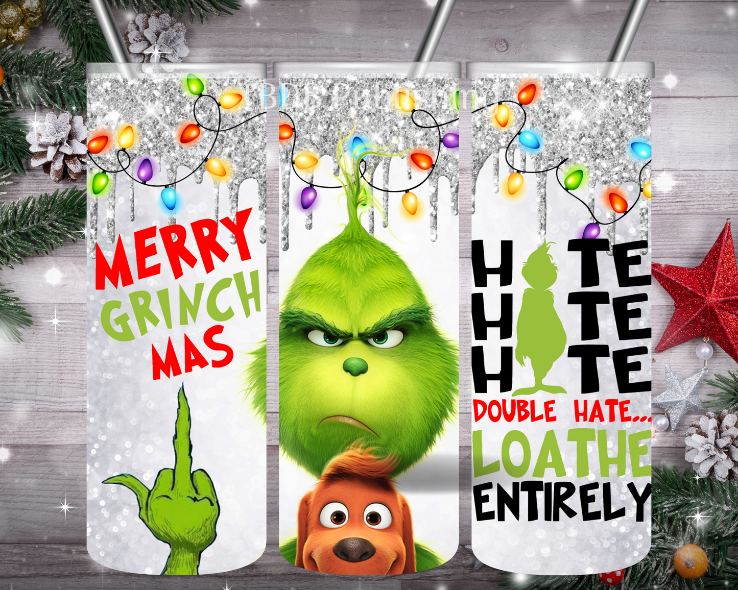 etsy digital products, etsy digital downloads, tumbler wrap designs, etsy sublimation designs, Christmas, Christmas tumbler, Christmas tumbler wrap, Christmas tree, The Grinch, The Grinch Christmas tumbler, Christmas PNG, the Grinch Christmas Tree, Christmas tree, Christmas lights