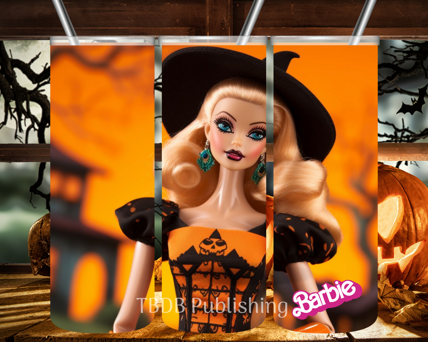Halloween barbie, Halloween barbie doll, barbie, Halloween png, Halloween tumbler, Halloween tumbler wrap, 20 oz tumbler, etsy digital products, etsy digital downloads, tumbler wrap designs, etsy sublimation designs, tumbler wraps, wrapper tumblers, tumbler vinyl, sublimation transfers, etsy tumbler, straight tumblers, digital png, tumbler wrap designs, etsySeamless | 3D Halloween Tumbler Wrap | 3D Halloween Sublimation Designs | | Halloween Tumbler Wrap - Think Big Dream Big Publishing