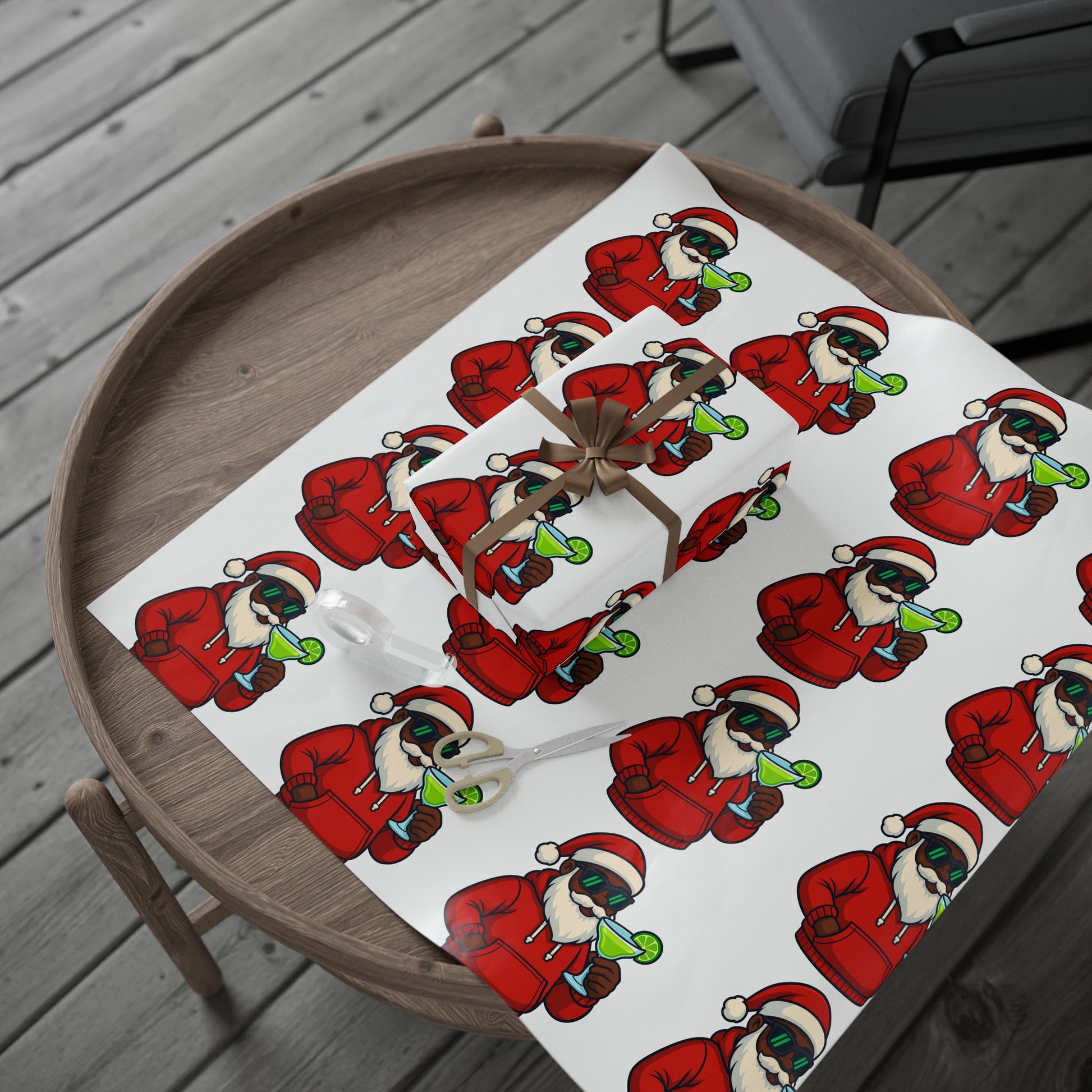 christmas, christmas tree, christmas decor, christmas gift, christmas gift ideas, black christmas, christmas wrapping paper, holiday wrapping paper, holidays, black santa, black santa claus, black christmas
