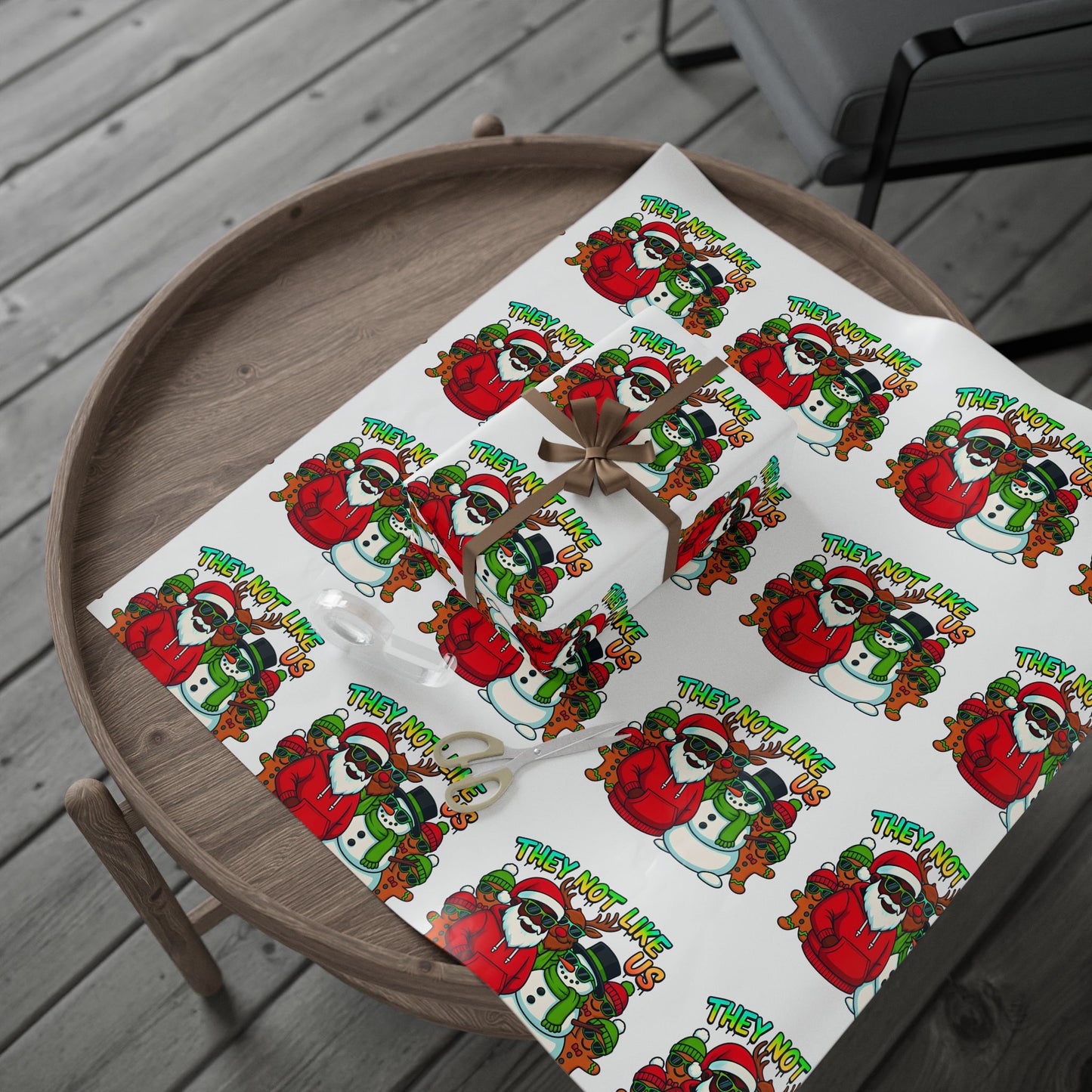 They Not Like Us Christmas Wrapping Paper