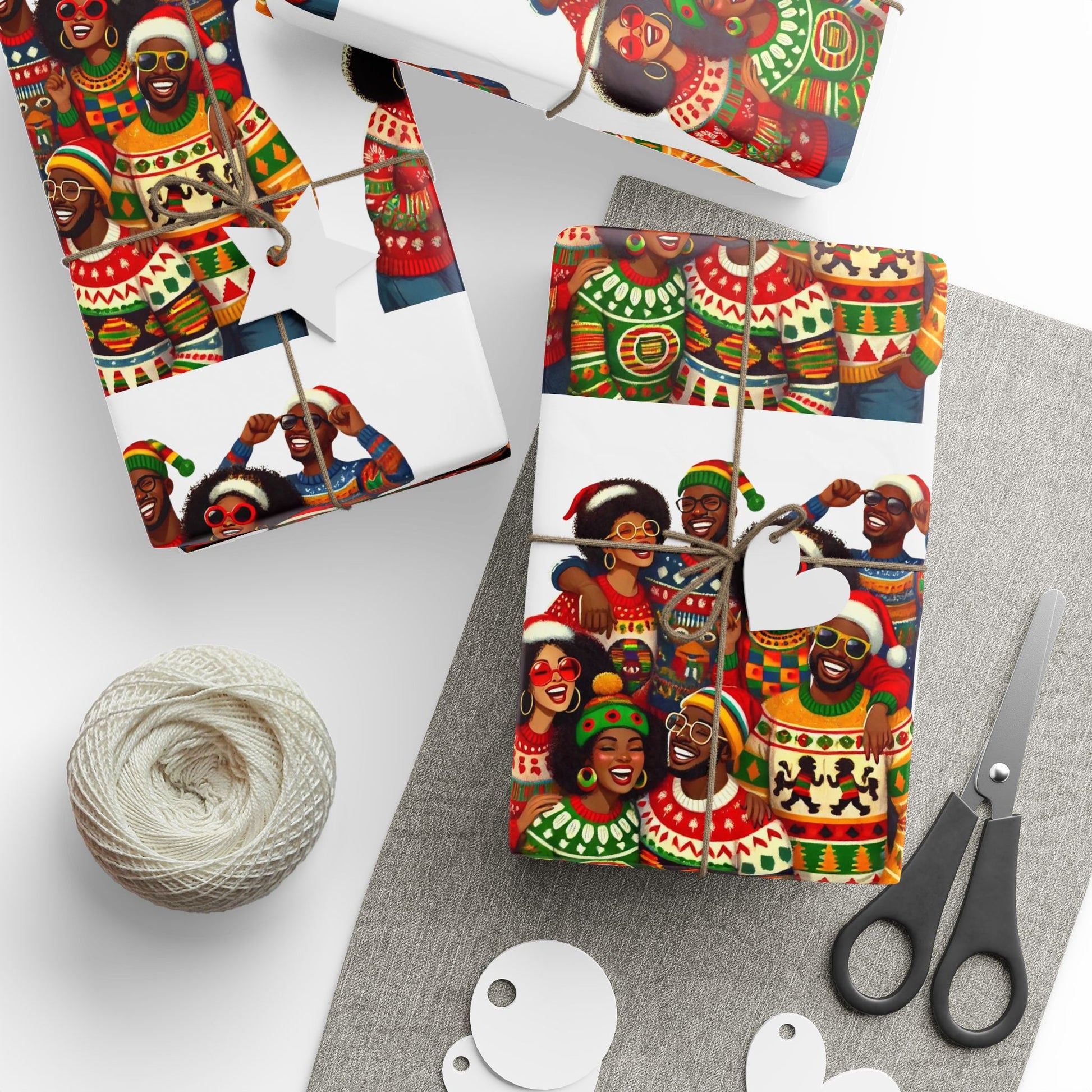 christmas, christmas tree, christmas decor, christmas gift, christmas gift ideas, black christmas, christmas wrapping paper, holiday wrapping paper, holidays, black santa, black santa claus, black christmas