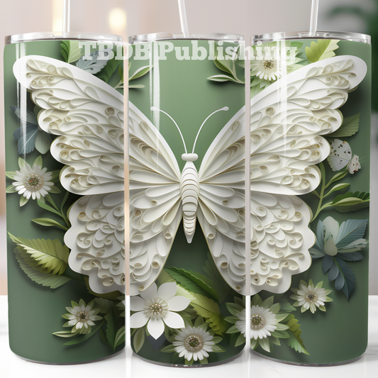 3D Butterfly Tumbler , 3D Tumbler Wrap, 20 oz tumbler, etsy digital products, etsy digital downloads, tumbler wrap designs, etsy sublimation designs, tumbler wraps, wrapper tumblers, tumbler vinyl, sublimation transfers, etsy tumbler, straight tumblers, digital png, tumbler wrap designs, etsy