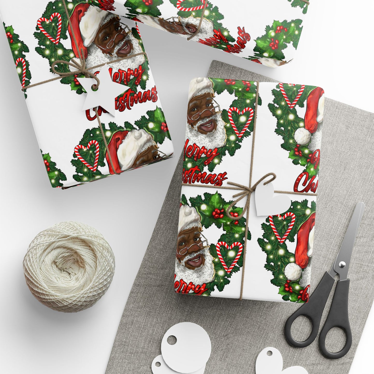 christmas, christmas tree, christmas decor, christmas gift, christmas gift ideas, black christmas, christmas wrapping paper, holiday wrapping paper, holidays, black santa, black santa claus, black christmas