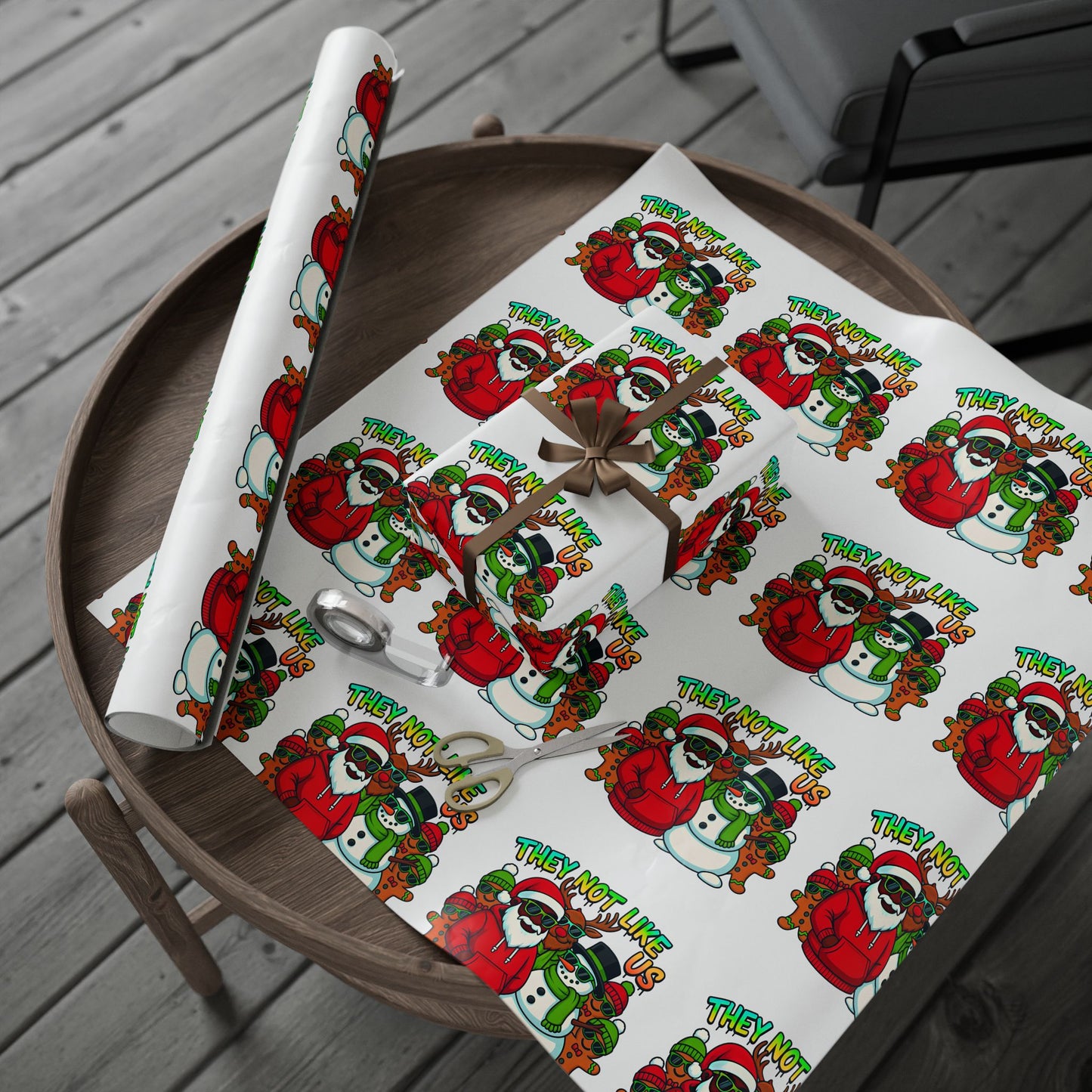 They Not Like Us Christmas Wrapping Paper