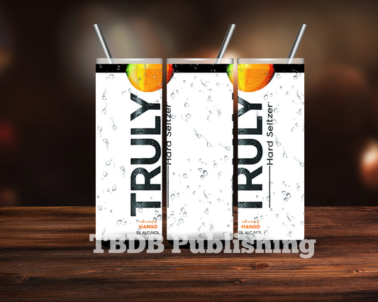 Truly Mango Seltzer, Beverage tumbler wrap, Drink wraps, drink tumbler wrap, 20 oz tumbler, beer wrap, etsy digital products, etsy digital downloads, tumbler wrap designs, etsy sublimation designs, tumbler wraps, wrapper tumblers, tumbler vinyl, sublimation transfers, etsy tumbler, straight tumblers, digital png, tumbler wrap designs, etsy, truly seltzer, truly seltzer flavors, Boozy Prints,  Liquor Design, Alcohol Prints, 20 Oz Tumbler Design, Tumbler Wrap PNG