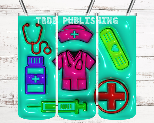 3D Tumbler Wrap, 20 oz tumbler, etsy digital products, etsy digital downloads, tumbler wrap designs, etsy sublimation designs, tumbler wraps, wrapper tumblers, tumbler vinyl, sublimation transfers, etsy tumbler, straight tumblers, digital png, tumbler wrap designs, etsy, Nurse Tumbler, Nurse Gift, Nurse Sublimation, Sublimation Design, Nurse PNG Sublimation