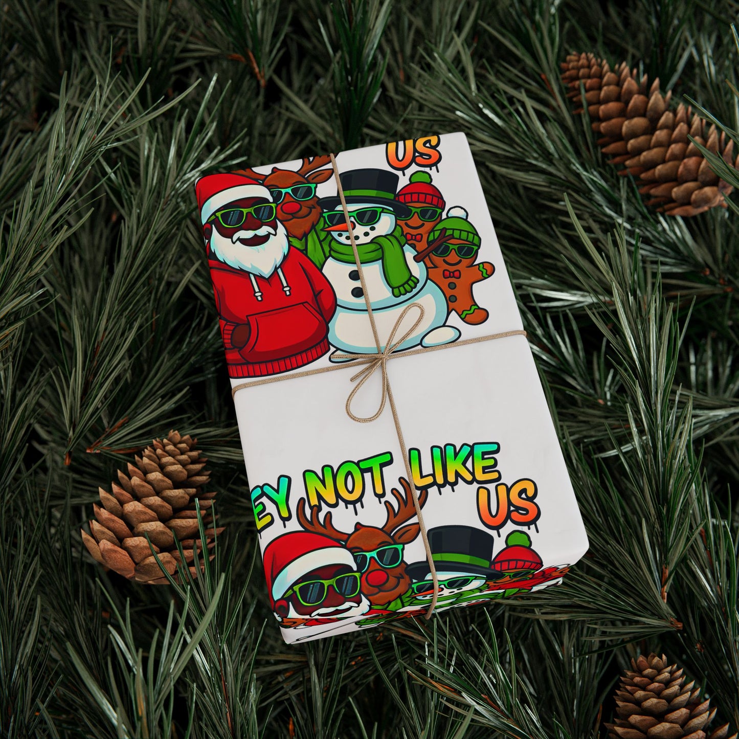 They Not Like Us Christmas Wrapping Paper