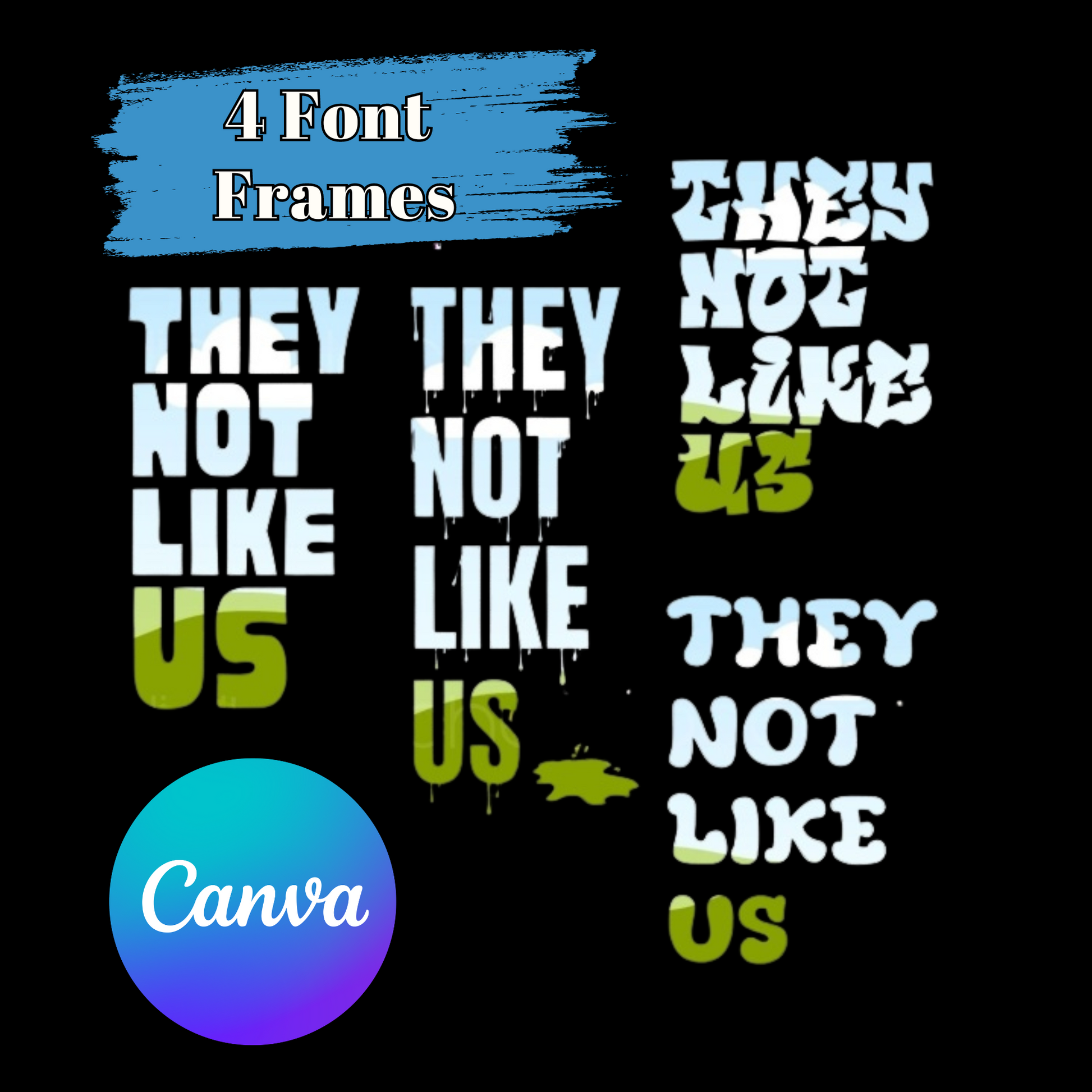 not like us, font frame, canva, canva frame, they not like us, kendrick lamar, ovohoe, superbowl, png, png download, digital download, svg, 