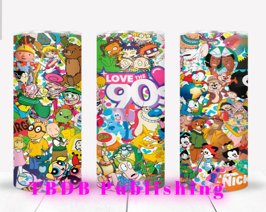 Nickelodeon Shows, Nickelodeon characters,  90s TV, 90s tv show,  20 oz tumbler, etsy digital products, etsy digital downloads, tumbler wrap designs, etsy sublimation designs, tumbler wraps, wrapper tumblers, tumbler vinyl, sublimation transfers, etsy tumbler, straight tumblers, digital png, tumbler wrap designs